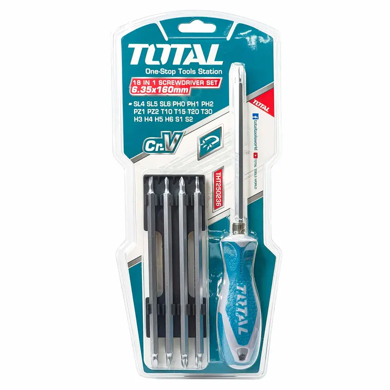18-In-1 Multi-Bit Precision Screwdriver With Interchangeable Tips – Tht250236 1
