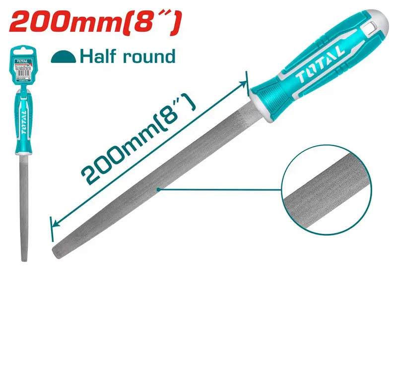 200Mm Half-Round Steel File – Total Tht91286 1