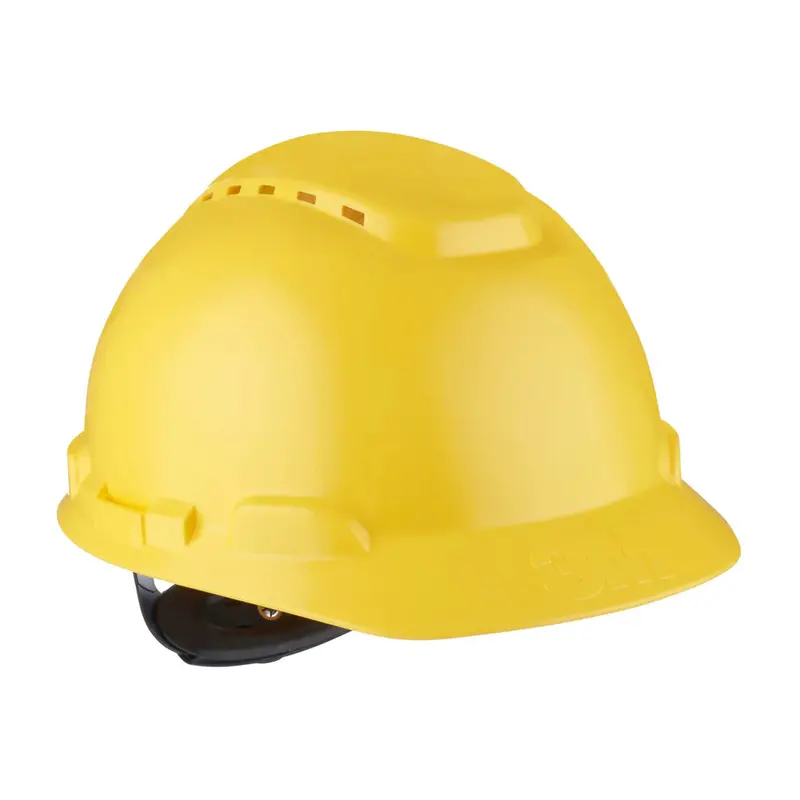 3M Yellow Hard Hat With 4-Point Ratchet Suspension – Ansi-Compliant Industrial Helmet 1