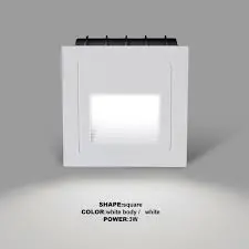 5W Stainless Steel Step Light – Ip65, Outdoor-Rated, 3000K, Matte White Finish 1
