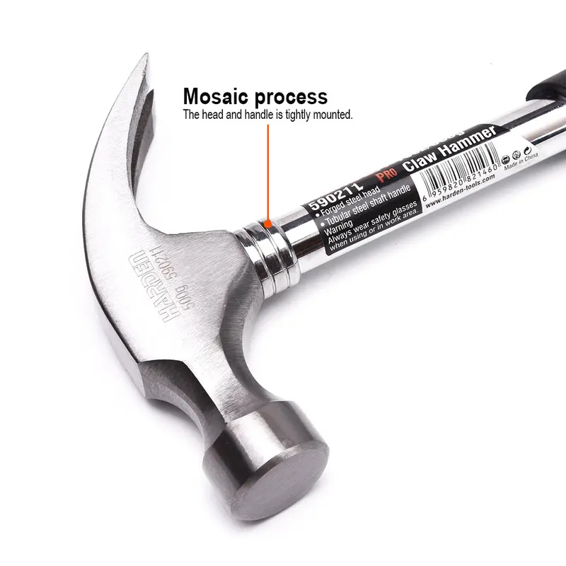 8 Oz Tubular-Handle Hardened Claw Hammer (0.25 Kg) 1