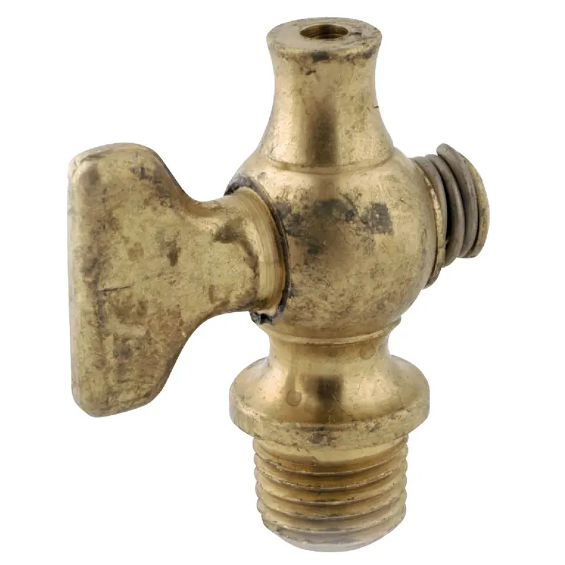 Anderson Metals Brass Air Drain Valve – 1/4-Inch Mip, 80 Psi Rated Manual Cock 1