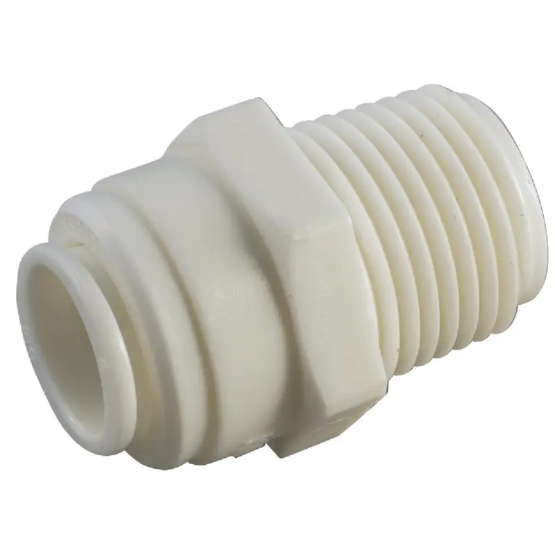 Anderson Metals Push-To-Connect Fitting – 1/4-Inch Mpt To 1/8-Inch Plastic Adapter 1