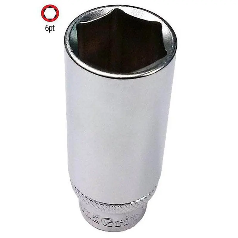 Auzgrip 10Mm Slim-Profile Deep Socket – 6-Point, 3/8" Square Drive (A75556) 1
