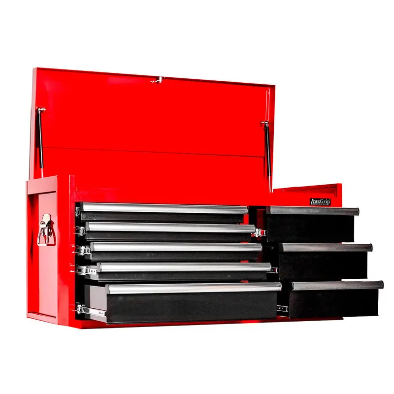 Auzgrip A10004 Professional Tool Chest – 42" 8-Drawer Red-And-Black Steel Storage Cabinet 1
