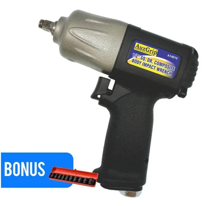 Auzgrip A14015 1/2" Composite-Body Air Impact Wrench – 1750 Nm High-Performance Model 1