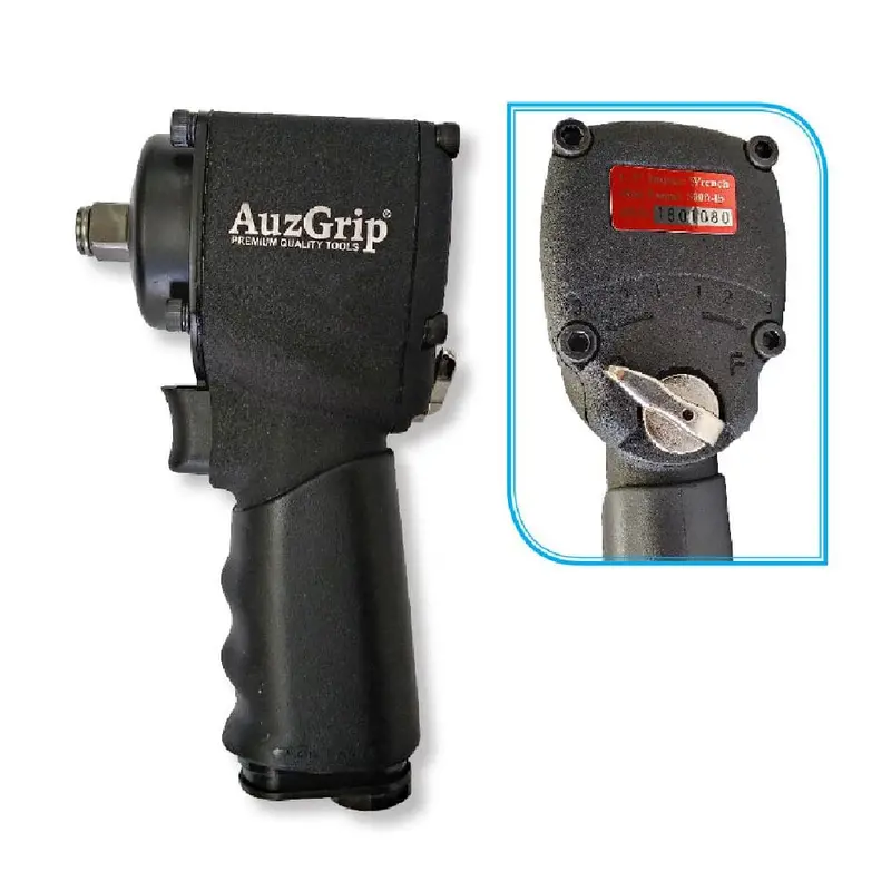 Auzgrip A14021 Lightweight 1/2" Mini Air Impact Wrench – 678 Nm, Square Drive Design 1