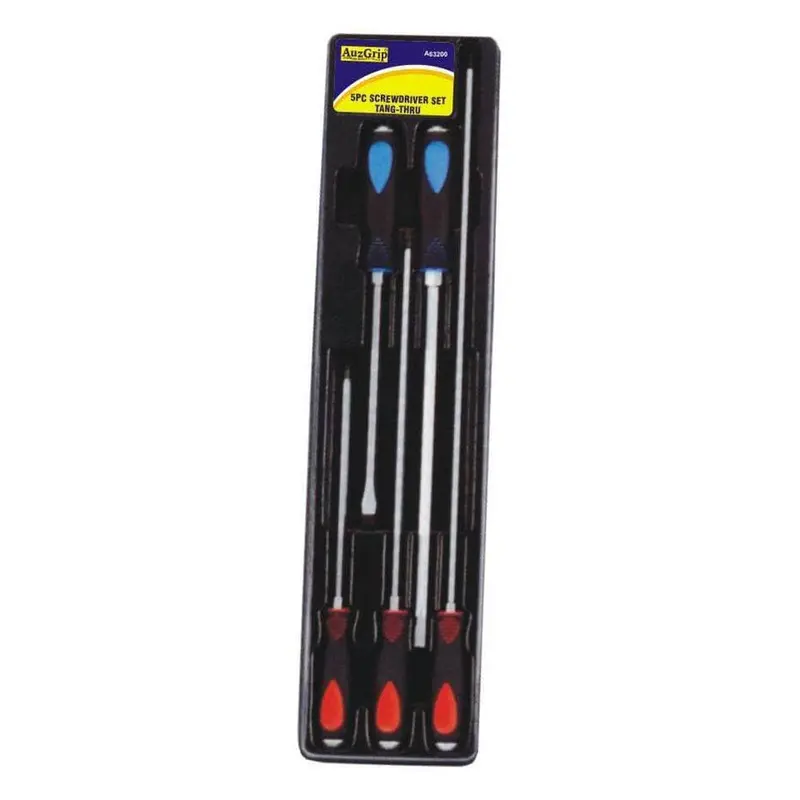 Auzgrip A63200 5-Piece Tang-Through Screwdriver Set 1