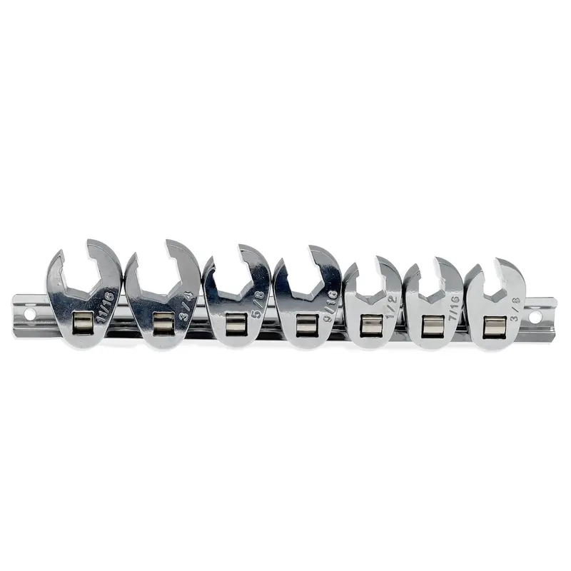Auzgrip A90104 – 7-Piece Sae 3/8" Drive Flare Nut Crowfoot Wrench Set 1