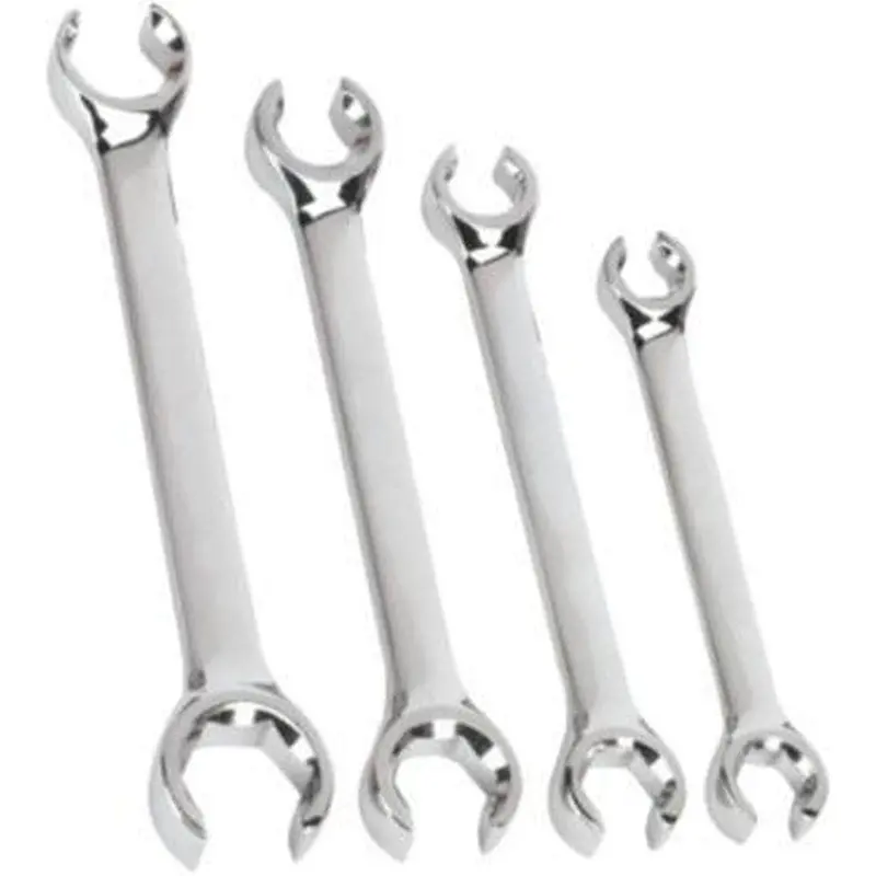 Auzgrip A91201 – 4-Piece Sae Flare Nut Wrench Set For Automotive Brake Lines 1