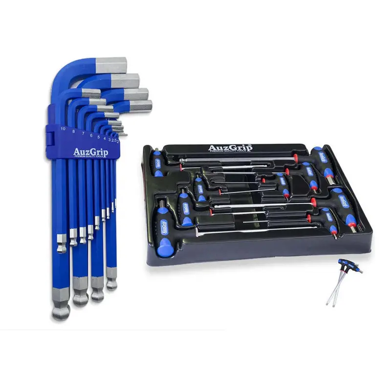 Auzgrip Comprehensive Hex Key Bundle – Jumbo + T-Handle Sets (A71305 + A71340) 1