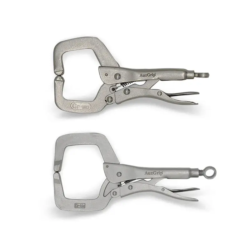 Auzgrip Locking C-Clamp Pliers Pair – A33025 + A33030 1