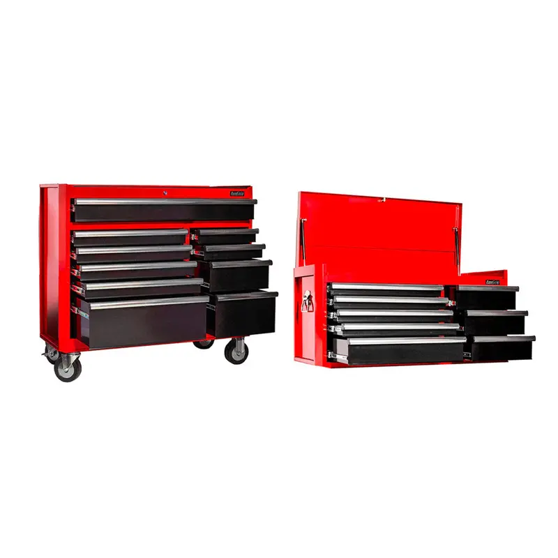 Auzgrip Modular Tool Storage Bundle – 10-Drawer Trolley + 8-Drawer Chest (A10005 + A10004) 1