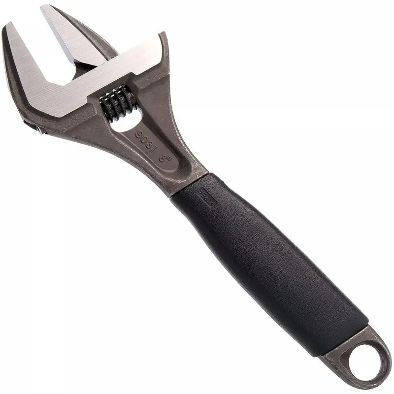 Bahco 8-Inch Adjustable Wrench – Extra-Wide 38Mm Jaw, Durable Forged Steel (Bah9031) 1