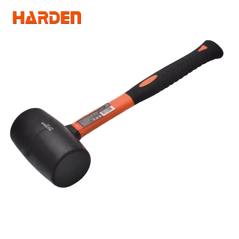 Balanced Rubber Mallet – 500G Weight, Shock-Absorbing Fiberglass Shaft 1