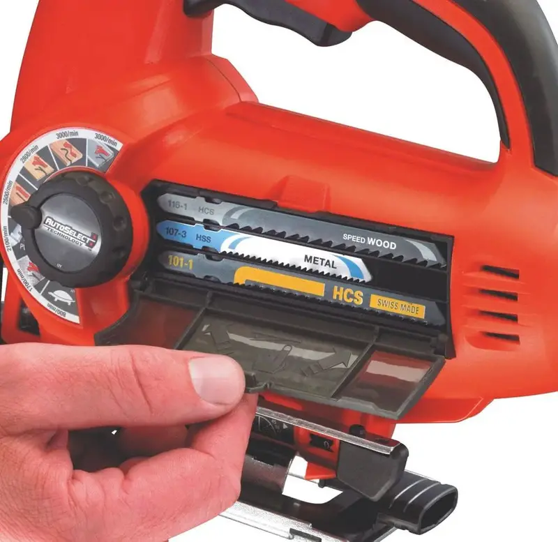 Black & Decker 520W Auto-Select Jigsaw – Super-Lock Blade Clamp & Variable Speed 1