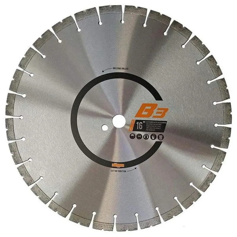 Bohrer Boh-400254 – 400Mm (16") Segmented Diamond Demolition Saw Blade 1