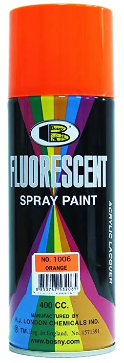 Bosny Fluorescent Orange Spray Paint No. 1006 1