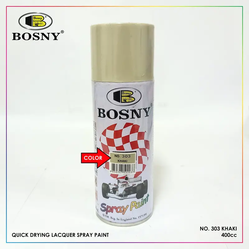 Bosny Khaki Spray Paint No. 303 1