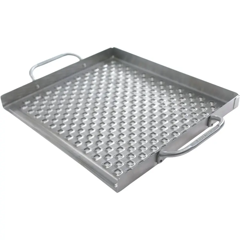 Broil King Stainless Steel Grill Topper Tray – 15.5 In. W X 13 In. L Flat Cooking Surface 1