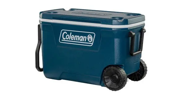Coleman 62-Quart Wheeled Ice Box – Heavy-Duty Rolling Cooler 1