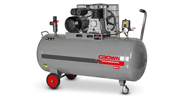 Crown Belt-Driven Air Compressor – 2200W, 200L Tank, 8 Bar Output 1