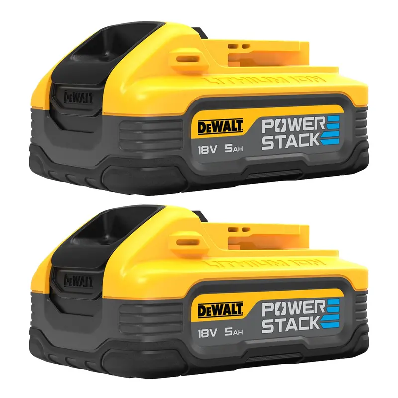 Dewalt Dcbp518H2 Powerstack 18V Twin-Pack Batteries – 5.0Ah Li-Ion Slide Batteries For Extended Runtime 1
