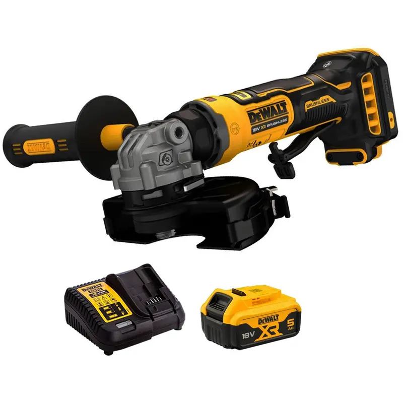 Dewalt Dcg404N-Xj 18V Xr Brushless Angle Grinder Bundle – 5.0Ah Battery & Charger 1