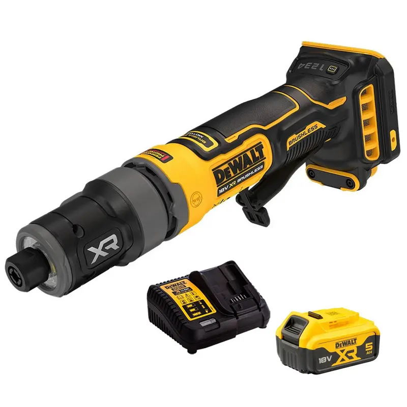 Dewalt Dcg420N-Xj 18V Xr Brushless Compact Die Grinder – 5.0Ah Battery & Charger 1