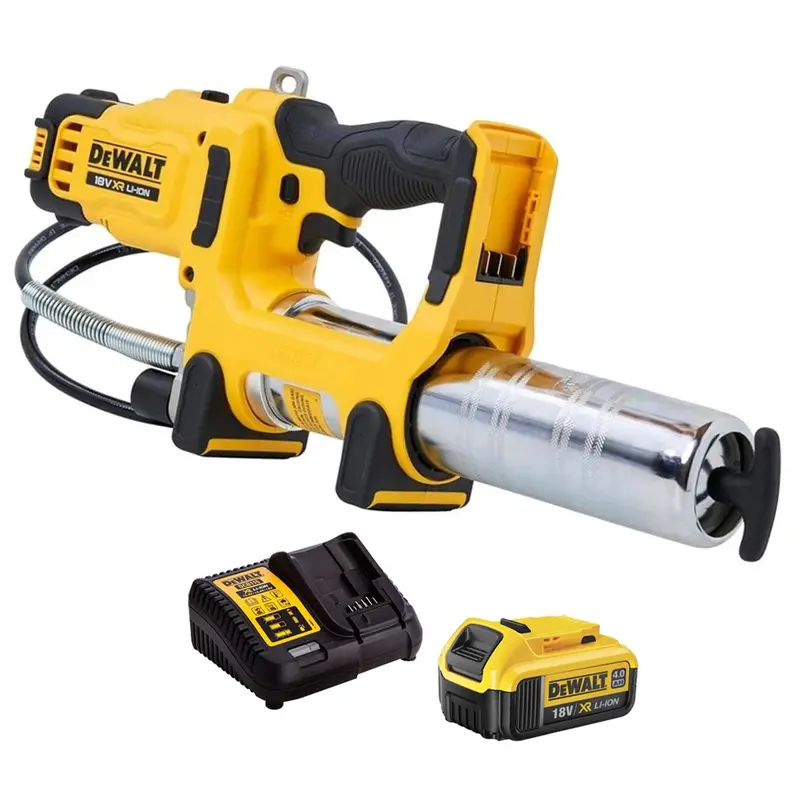 Dewalt Dcgg581N-Xj 18V Xr Grease Gun Kit – 4.0Ah Battery & Charger 1