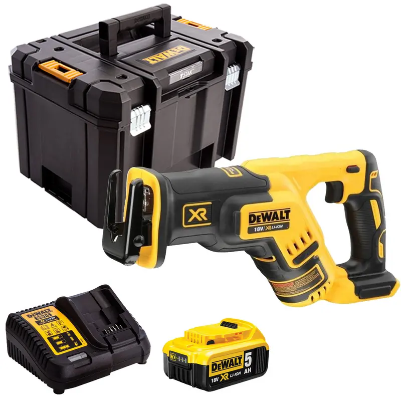 Dewalt Dcs367N 18V Compact Brushless Reciprocating Saw – 5.0Ah Battery, Charger & Protective Case 1