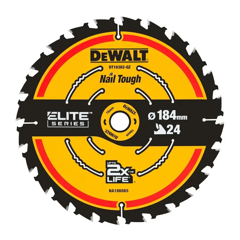 Dewalt Dt10302-Qz 184Mm 24-Tooth Framing Circular Saw Blade – Fast-Cut Design 1