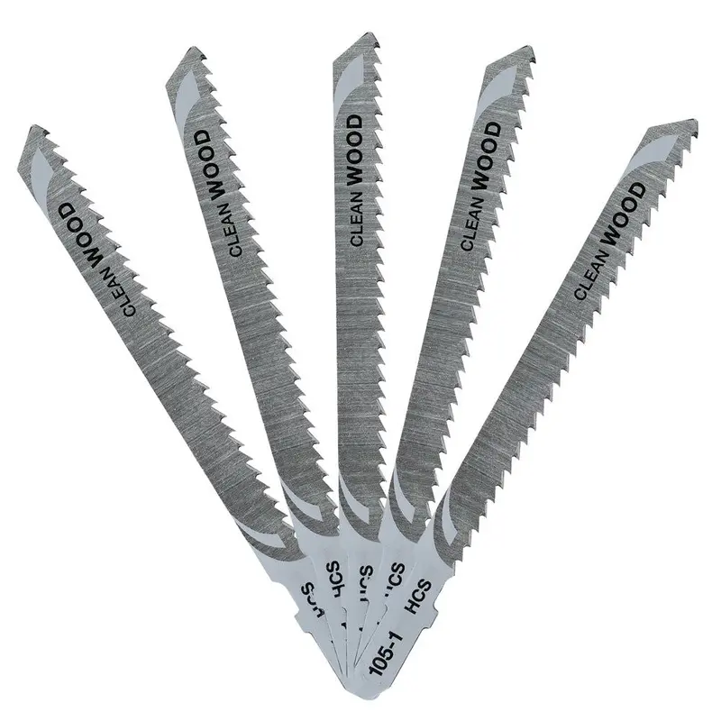 Dewalt Dt2165-Qz — 100Mm T-Shank Hcs Wood-Cutting Jigsaw Blades (5-Pack) For Straight & Contoured Cuts 1