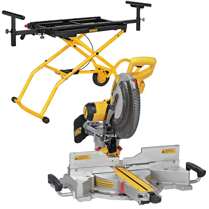 Dewalt Dws780 305Mm Sliding Compound Mitre Saw – 240V With Folding Rolling Stand & Xps Alignment 1