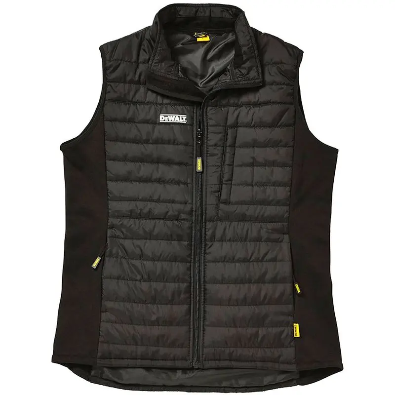Dewalt Force Black Padded Gilet – Xx-Large Lightweight Work Vest With Reinforced Padding 1