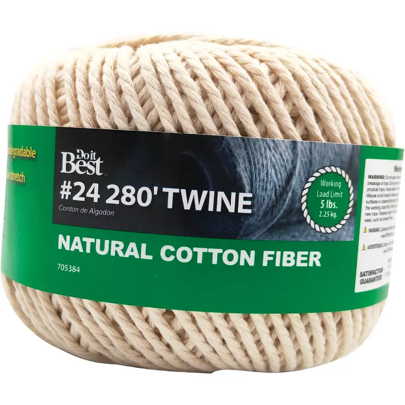 Do It Best Natural Cotton Twine – #24 Gauge, 280-Foot Spool 1