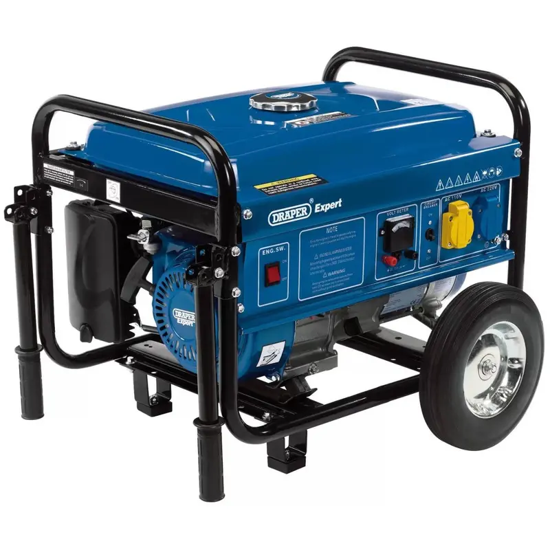 Draper Expert Pg253W 2000W Petrol Generator With Transport Wheels – Portable Power 1