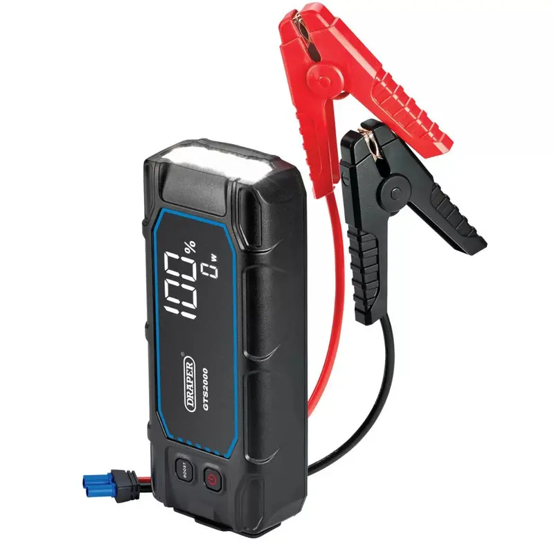 Draper Gts2000 12V High-Power Jump Starter – 2000A Peak, Digital Display, Compact Design 1