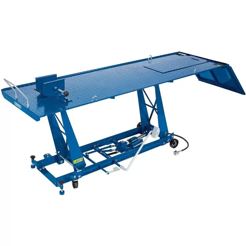 Draper Mcl3 Motorcycle Lift – Pneumatic & Hydraulic Dual-Action, 450Kg Load Rating 1