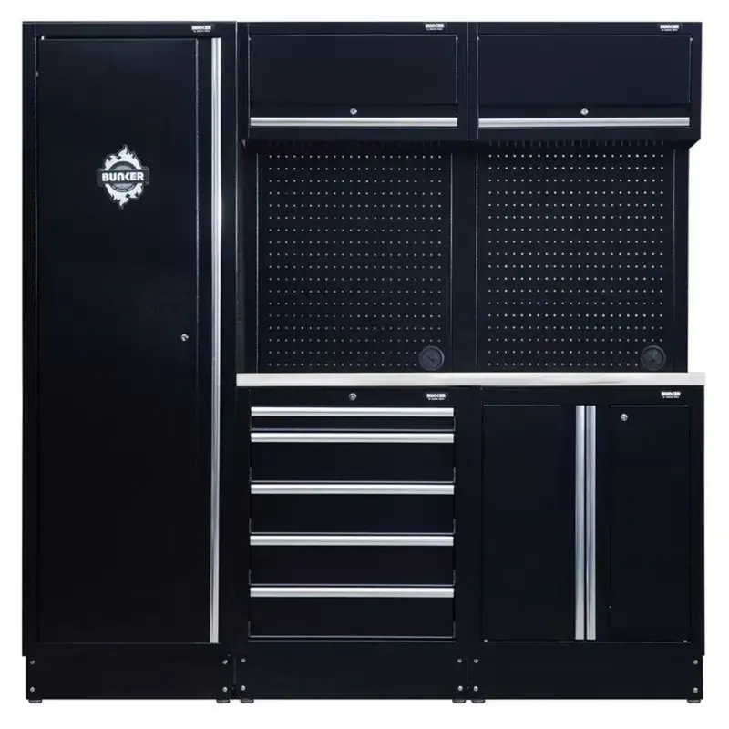 Draper Ms400Combo/11B Bunker Compact Modular Storage – 11-Piece Kit With Stainless Steel Surface 1