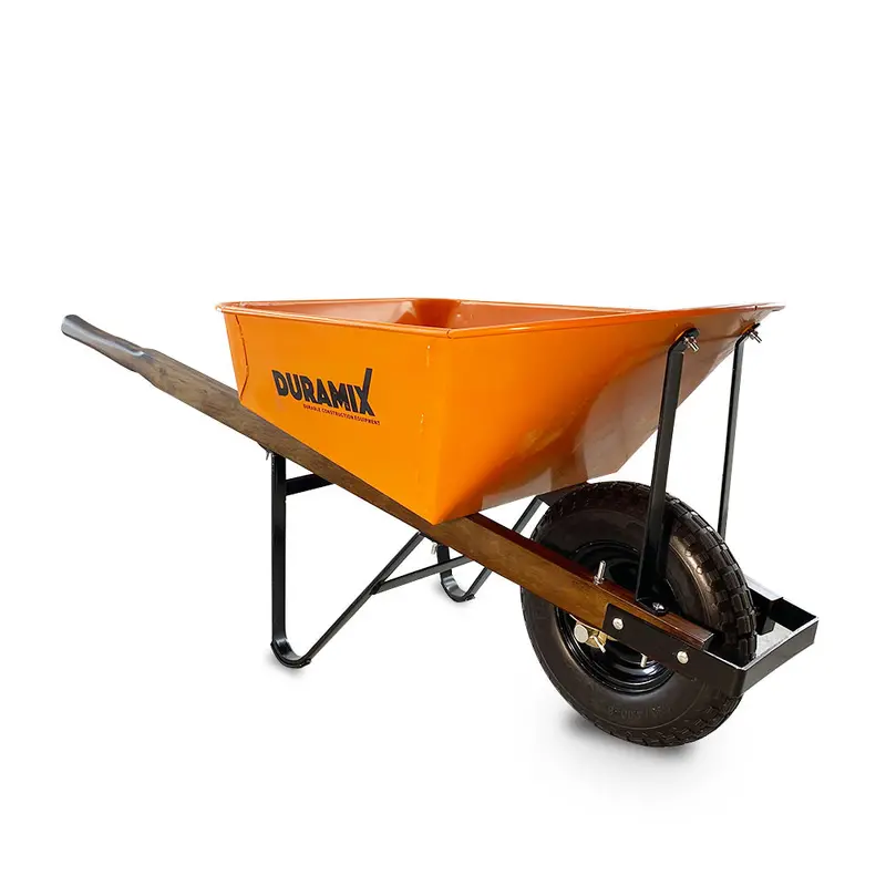 Duramix Dmfs100Ff – 100L Heavy-Duty Steel Bricklayer’S Wheelbarrow (150Kg Capacity) 1