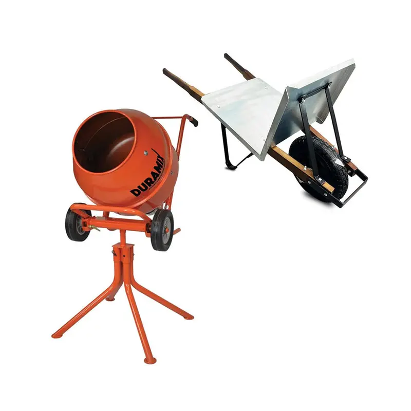 Duramix Dmhm22 85L Electric Concrete Mixer + Dmftbw Bricklayer’S Wheelbarrow 1