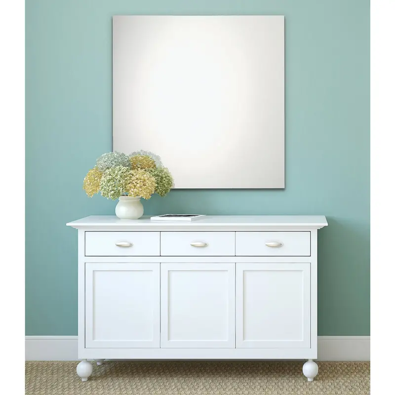 Erias Home Design Frameless Wall Mirror – 30" W X 36" H, Polished Edge 1