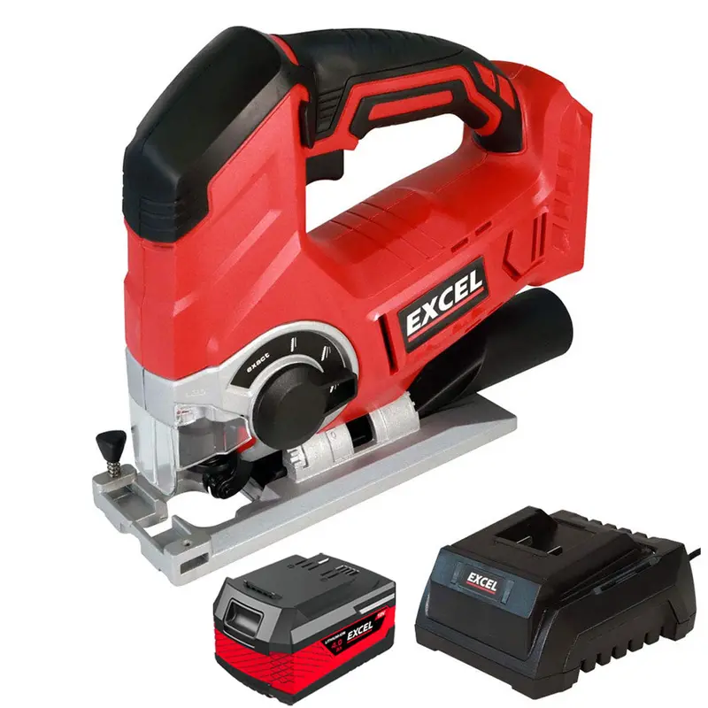 Excel 18V Cordless Jigsaw – 4.0Ah Battery & Charger (Model Exl581B) 1