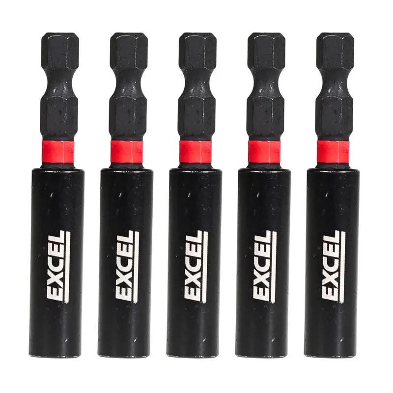 Excel 60Mm Magnetic Impact Bit Holder – Blister-Packaged (3-Pack) 1