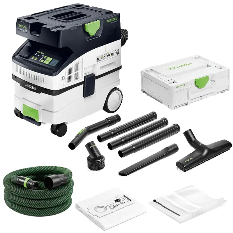 Festool Ctl Midi I Ac 230V Mobile Cleantec Dust Extractor – Includes Compact Cleaning Set (577257), Model 578548 1