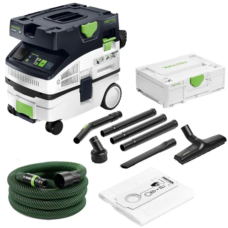 Festool Ctl Mini I 110V Mobile Cleantec Dust Extractor – Includes Compact Cleaning Set (577257), Model 578314 1