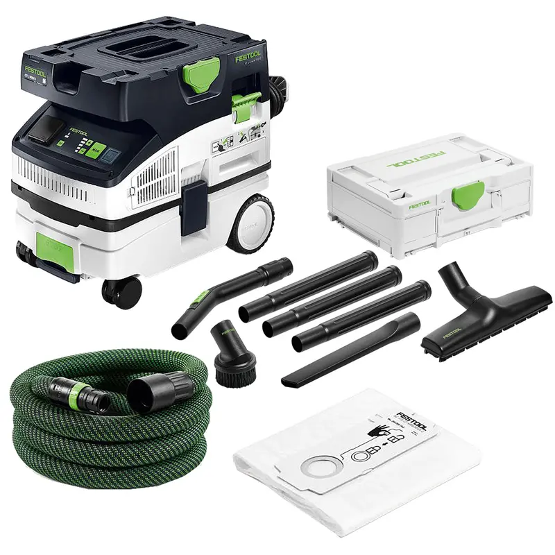 Festool Ctl Mini I 230V Mobile Cleantec Dust Extractor – Includes Compact Cleaning Set (577257), Model 578315 1
