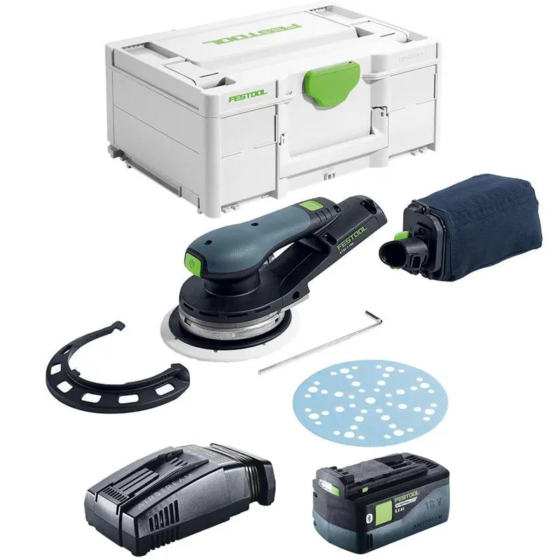 Festool Etsc 2 150-Basic 18V Brushless Eccentric Sander (150 Mm) – Includes 5.0Ah Battery & Charger, Model 577723 1