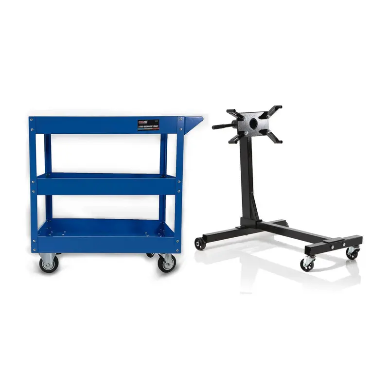 Grip 19015 Rotating Engine Stand + 52025 Mobile Service Trolley Cart 1